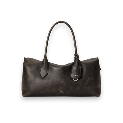 Polo Ralph Laurenvoor vrouwen. 428P14289001 Zwarte Bellport satchel tas (OSFA), Casual, Leer Polo Ralph Laurenvoor vrouwen. 428P14289001 Zwarte Bellport satchel tas (OSFA), Casual, Leer
