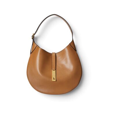 Polo Ralph Laurenvoor vrouwen. 428891584002 Bruine Polo Id Medium leren tas (OSFA), Beige, Klassiek, Leer Polo Ralph Laurenvoor vrouwen. 428891584002 Bruine Polo Id Medium leren tas (OSFA), Beige, Klassiek, Leer