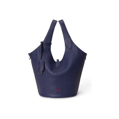 Polo Ralph Laurenvoor vrouwen. 428P21989005 Polo Play tote bag van leer, marineblauw (OSFA), Zwart, Casual Polo Ralph Laurenvoor vrouwen. 428P21989005 Polo Play tote bag van leer, marineblauw (OSFA), Zwart, Casual