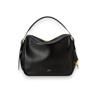 Polo Ralph Laurenvoor vrouwen. 428955416001 Zwarte lederen Polo ID satchel tas (OSFA), Casual, Leer Polo Ralph Laurenvoor vrouwen. 428955416001 Zwarte lederen Polo ID satchel tas (OSFA), Casual, Leer