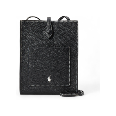 Polo Ralph Laurenvoor vrouwen. 427960562016 Polo Play crossbody tas van zwart leer (OSFA), Casual Polo Ralph Laurenvoor vrouwen. 427960562016 Polo Play crossbody tas van zwart leer (OSFA), Casual
