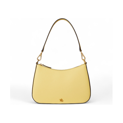 Lauren Ralph Laurenvoor vrouwen. 431883768056 Danni medium crossbody leren tas geel (OSFA), Casual, Leer Lauren Ralph Laurenvoor vrouwen. 431883768056 Danni medium crossbody leren tas geel (OSFA), Casual, Leer
