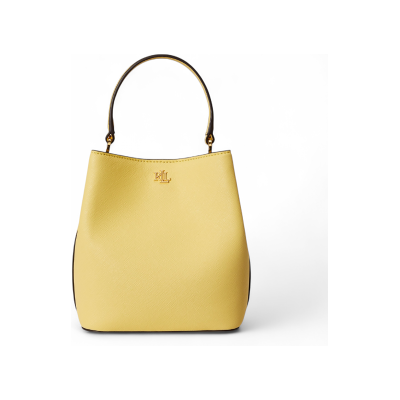 Lauren Ralph Laurenvoor vrouwen. 431969365014 Reese kleine leren crossbody tas geel (OSFA), Casual, Leer Lauren Ralph Laurenvoor vrouwen. 431969365014 Reese kleine leren crossbody tas geel (OSFA), Casual, Leer