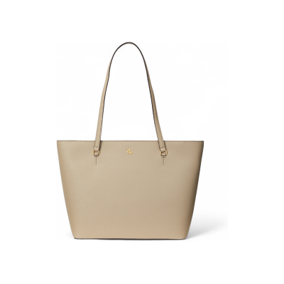 Lauren Ralph Laurenvoor vrouwen. 431924351004 Karly medium taupe leren cross body tas (OSFA), Casual, Leer Lauren Ralph Laurenvoor vrouwen. 431924351004 Karly medium taupe leren cross body tas (OSFA), Casual, Leer