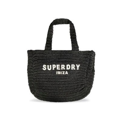 Superdryvoor vrouwen. W9110401A City raffia draagtas zwart (OSFA), Casual, Papier Superdryvoor vrouwen. W9110401A City raffia draagtas zwart (OSFA), Casual, Papier