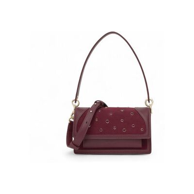 TOUSvoor vrouwen. 2002358521 Audree Strass bordeauxrode kleine schoudertas (OSFA), Casual, Polyurethaan TOUSvoor vrouwen. 2002358521 Audree Strass bordeauxrode kleine schoudertas (OSFA), Casual, Polyurethaan
