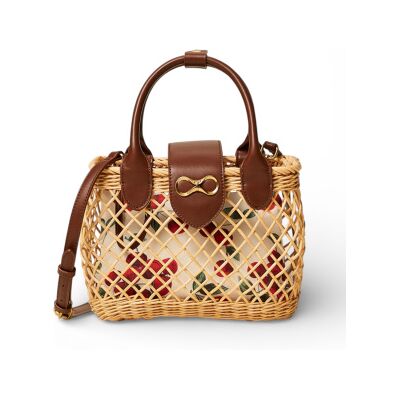 Twinsetvoor vrouwen. 261TD8252 Beige rieten schoudertas met beige clutch (OSFA), Casual, Hardhout Twinsetvoor vrouwen. 261TD8252 Beige rieten schoudertas met beige clutch (OSFA), Casual, Hardhout