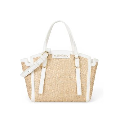 Valentinovoor vrouwen. VBS9R904 Shopper tas beige, wit (OSFA), Casual, Polyurethaan Valentinovoor vrouwen. VBS9R904 Shopper tas beige, wit (OSFA), Casual, Polyurethaan
