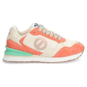NO NAMEvoor vrouwen. QNIPSME Leren sneakers Tova Runner oranje (39), Leer, Plat, Veters, Casual NO NAMEvoor vrouwen. QNIPSME Leren sneakers Tova Runner oranje (39), Leer, Plat, Veters, Casual