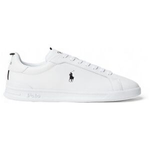 Polo Ralph Laurenvoor mannen. 809860883006 Leren sportschoenen met wit logo (45), Leer, Plat, Veters, Casual Polo Ralph Laurenvoor mannen. 809860883006 Leren sportschoenen met wit logo (45), Leer, Plat, Veters, Casual
