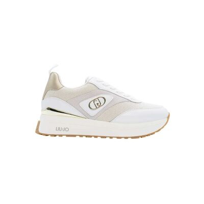 Liu Jovoor vrouwen. BA6005PX80601111 Maxi Wonder 97 wit leren sportschoenen (36), Leer, 1 tot 3 cm, Veters, Casual Liu Jovoor vrouwen. BA6005PX80601111 Maxi Wonder 97 wit leren sportschoenen (36), Leer, 1 tot 3 cm, Veters, Casual