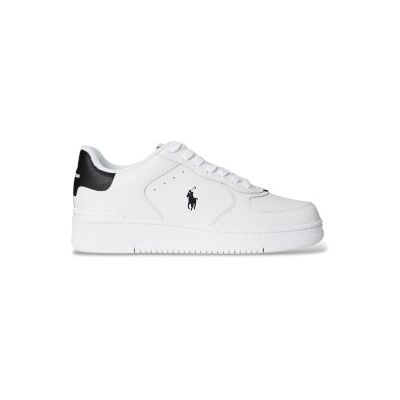 Polo Ralph Laurenvoor mannen. 809P01636002 Masters Court wit leren sportschoenen (45), Leer, Plat, Veters, Casual Polo Ralph Laurenvoor mannen. 809P01636002 Masters Court wit leren sportschoenen (45), Leer, Plat, Veters, Casual