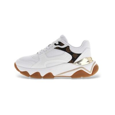 Guessvoor vrouwen. FLTMZZELE12 Mazzy sneakers wit (38), 1 tot 3 cm, Veters, Casual, Polyester Guessvoor vrouwen. FLTMZZELE12 Mazzy sneakers wit (38), 1 tot 3 cm, Veters, Casual, Polyester