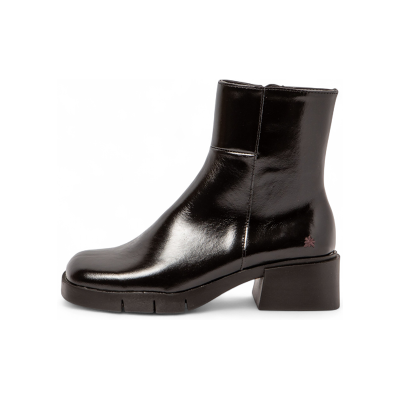 Artvoor vrouwen. 112841201003_001 Leren enkellaarsjes 1284 Warschau zwart (36), Leer, 3 tot 5 cm, Ritssluiting, Casual Artvoor vrouwen. 112841201003_001 Leren enkellaarsjes 1284 Warschau zwart (36), Leer, 3 tot 5 cm, Ritssluiting, Casual