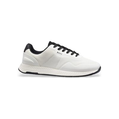 BOSSvoor mannen. 50563962 TTNM beige sportschoenen (42), Plat, Veters, Casual BOSSvoor mannen. 50563962 TTNM beige sportschoenen (42), Plat, Veters, Casual