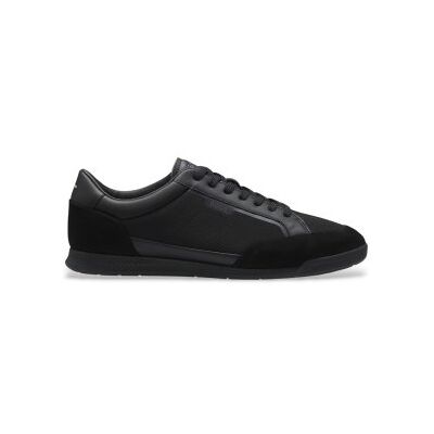 BOSSvoor mannen. 50573552 Nitan Lowp-sportschoenen, zwart (45), Plat, Veters, Casual BOSSvoor mannen. 50573552 Nitan Lowp-sportschoenen, zwart (45), Plat, Veters, Casual