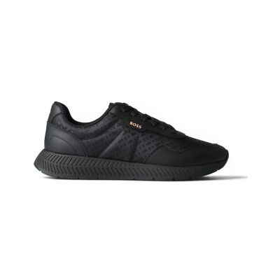 BOSSvoor mannen. 50568772 Titanium Runn-sportschoenen, zwart (43), Plat, Veters, Casual BOSSvoor mannen. 50568772 Titanium Runn-sportschoenen, zwart (43), Plat, Veters, Casual