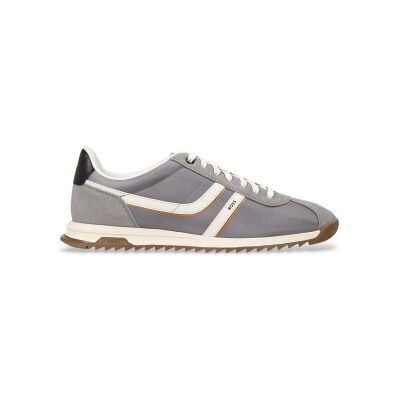 BOSSvoor mannen. 50562818 Trainers Zayn grijs (42), Plat, Veters, Casual BOSSvoor mannen. 50562818 Trainers Zayn grijs (42), Plat, Veters, Casual