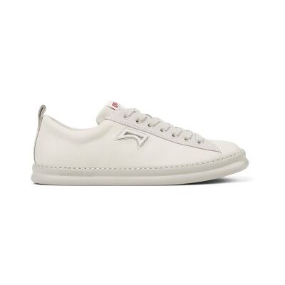 Campervoor mannen. K101052-003 Runner Four leren sportschoenen wit (46), Leer, Plat, Veters, Casual Campervoor mannen. K101052-003 Runner Four leren sportschoenen wit (46), Leer, Plat, Veters, Casual