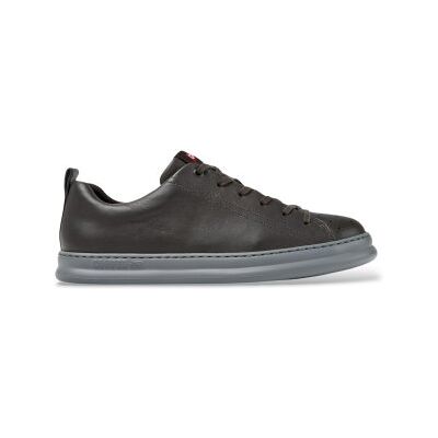 Campervoor mannen. K100226-163 Sneakers van leer Runner Four grijs (43), Plat, Veters, Casual Campervoor mannen. K100226-163 Sneakers van leer Runner Four grijs (43), Plat, Veters, Casual