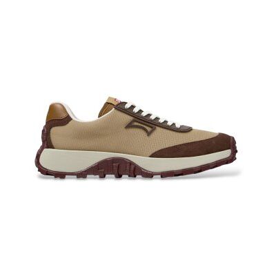 Campervoor vrouwen. K201462-062 Drift Trail sneakers bruin (40), Plat, Veters, Casual, Gerecycled polyester Campervoor vrouwen. K201462-062 Drift Trail sneakers bruin (40), Plat, Veters, Casual, Gerecycled polyester