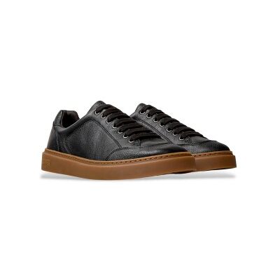 Campervoor mannen. K101105-010 Runner Twentyfive Leren Schoenen zwart (41), Leer, Plat, Veters, Casual Campervoor mannen. K101105-010 Runner Twentyfive Leren Schoenen zwart (41), Leer, Plat, Veters, Casual