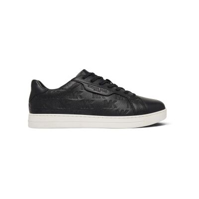 Michael Korsvoor mannen. 42T6KEFS1L Keating leren sneakers zwart (43.5), Leer, Plat, Veters, Casual Michael Korsvoor mannen. 42T6KEFS1L Keating leren sneakers zwart (43.5), Leer, Plat, Veters, Casual