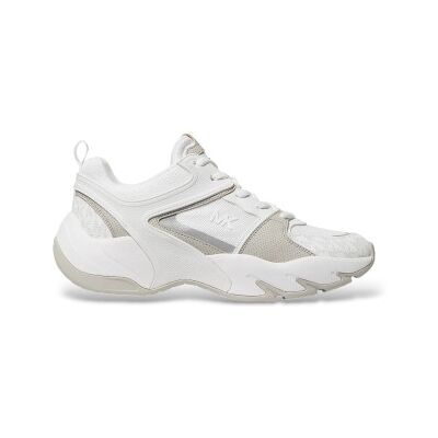 Michael Korsvoor mannen. 42S6CHFS1D Witte Chase-sportschoenen (45), Plat, Veters, Casual Michael Korsvoor mannen. 42S6CHFS1D Witte Chase-sportschoenen (45), Plat, Veters, Casual