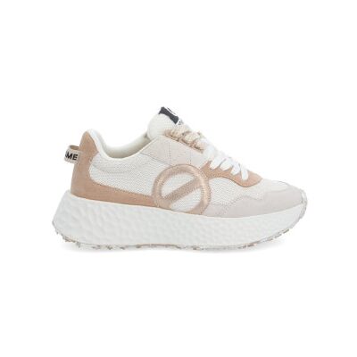 NO NAMEvoor vrouwen. NNVEKSD Carter Jogger beige, bronskleurige leren sportschoenen (41), Leer, 3 tot 5 cm, Veters, Casual NO NAMEvoor vrouwen. NNVEKSD Carter Jogger beige, bronskleurige leren sportschoenen (41), Leer, 3 tot 5 cm, Veters, Casual