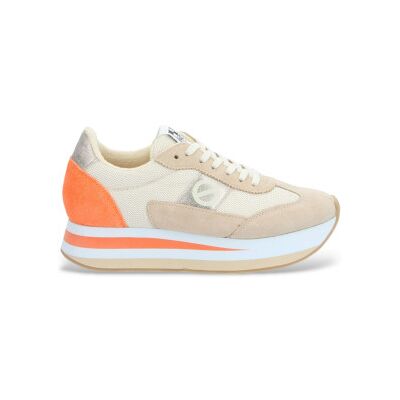 NO NAMEvoor vrouwen. KNIMSSK Flex Jogger beige sportschoenen (38), Leer, 1 tot 3 cm, Veters, Casual NO NAMEvoor vrouwen. KNIMSSK Flex Jogger beige sportschoenen (38), Leer, 1 tot 3 cm, Veters, Casual
