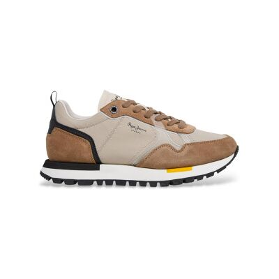 Pepe Jeansvoor mannen. PMS400032 Sportschoenen Ari Urban taupe (42), Bruin, Stof, Plat, Veters, Casual Pepe Jeansvoor mannen. PMS400032 Sportschoenen Ari Urban taupe (42), Bruin, Stof, Plat, Veters, Casual