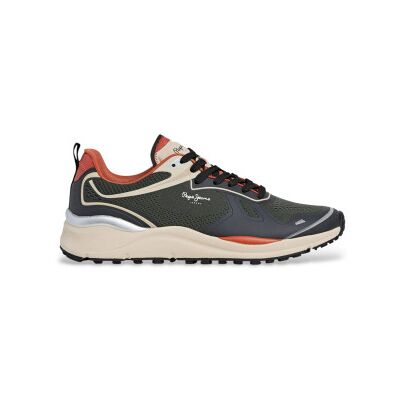 Pepe Jeansvoor mannen. PMS600014 Trail Tech schoenen groen (42), Stof, Plat, Veters, Casual Pepe Jeansvoor mannen. PMS600014 Trail Tech schoenen groen (42), Stof, Plat, Veters, Casual