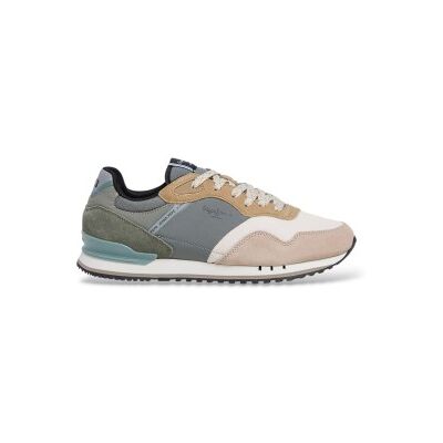 Pepe Jeansvoor mannen. PMS400031 London Mind Sneakers groen, beige (42), Plat, Veters, Casual Pepe Jeansvoor mannen. PMS400031 London Mind Sneakers groen, beige (42), Plat, Veters, Casual