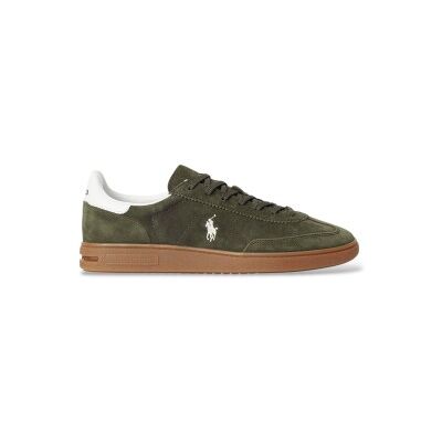 Polo Ralph Laurenvoor mannen. 809967889001 Groen suède Bedford sportschoenen (43), Zwart, Plat, Veters, Casual Polo Ralph Laurenvoor mannen. 809967889001 Groen suède Bedford sportschoenen (43), Zwart, Plat, Veters, Casual