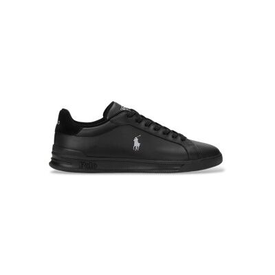 Polo Ralph Laurenvoor mannen. 809965072002 Heritage Court II zwart leren sportschoenen (47), Leer, Plat, Veters, Casual Polo Ralph Laurenvoor mannen. 809965072002 Heritage Court II zwart leren sportschoenen (47), Leer, Plat, Veters, Casual