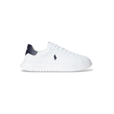 Polo Ralph Laurenvoor mannen. 809974097001 RLite Court wit lakleren sportschoenen (48), Leer, Plat, Veters, Casual Polo Ralph Laurenvoor mannen. 809974097001 RLite Court wit lakleren sportschoenen (48), Leer, Plat, Veters, Casual