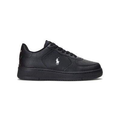Polo Ralph Laurenvoor mannen. 809891791002 Masters Coury Leren Sneakers zwart (44), Leer, Plat, Veters, Casual Polo Ralph Laurenvoor mannen. 809891791002 Masters Coury Leren Sneakers zwart (44), Leer, Plat, Veters, Casual