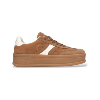 Refreshvoor vrouwen. 17623404-CAMEL Sneakers 176234 bruin (40), Beige, 3 tot 5 cm, Veters, Casual Refreshvoor vrouwen. 17623404-CAMEL Sneakers 176234 bruin (40), Beige, 3 tot 5 cm, Veters, Casual