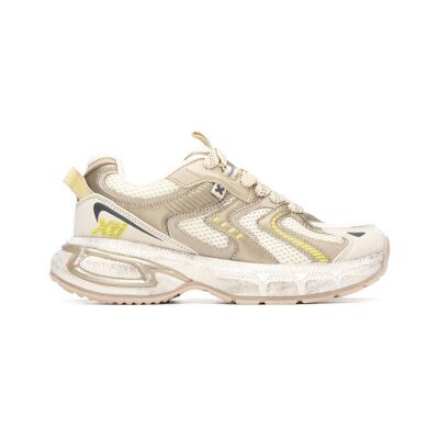 Xtivoor vrouwen. 14517103-ORO Trainers 145171 goud (39), Goudkleurig, Plat, Veters, Casual, Sportief Xtivoor vrouwen. 14517103-ORO Trainers 145171 goud (39), Goudkleurig, Plat, Veters, Casual, Sportief