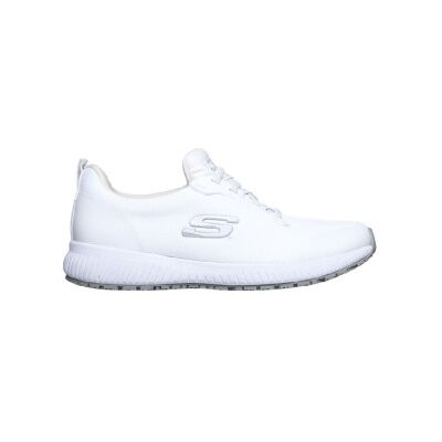 Skechersvoor vrouwen. 77222EC Werkschoenen Work Slip-Resistant: Squad wit (40), Plat, Veters, Casual, Sportief Skechersvoor vrouwen. 77222EC Werkschoenen Work Slip-Resistant: Squad wit (40), Plat, Veters, Casual, Sportief