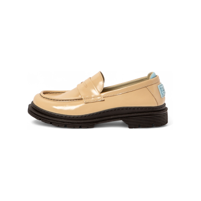 Artunisex. 1190211KH003_082 1902 Nappa Shinny beige schoenen (37), Leer, Plat, 1 tot 3 cm, Geen, Casual Artunisex. 1190211KH003_082 1902 Nappa Shinny beige schoenen (37), Leer, Plat, 1 tot 3 cm, Geen, Casual