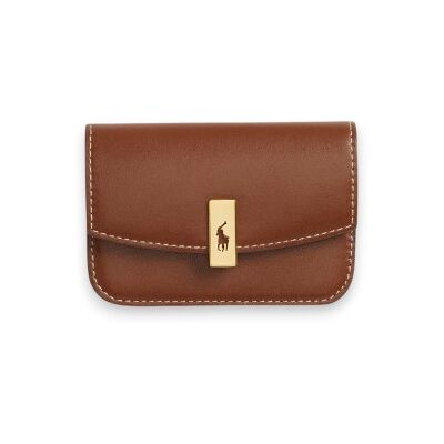 Polo Ralph Laurenvoor vrouwen. 427P04990001 Bruin leren portemonnee Over Card (OSFA), Casual, Leer Polo Ralph Laurenvoor vrouwen. 427P04990001 Bruin leren portemonnee Over Card (OSFA), Casual, Leer