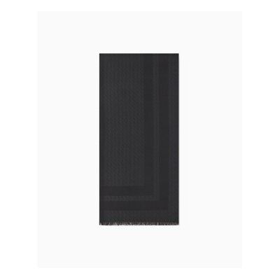 Giorgio Armani A X Armani Exchangevoor vrouwen. XW001408AF16977FC026 Sjaal Logo zwart (OSFA), Casual, Viscose Giorgio Armani A X Armani Exchangevoor vrouwen. XW001408AF16977FC026 Sjaal Logo zwart (OSFA), Casual, Viscose