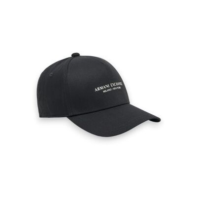 Giorgio Armani A X Armani Exchangevoor mannen. XM001694AF15502UC001 Pet met klep met zwart New York-logo (OSFA), Casual, Katoen Giorgio Armani A X Armani Exchangevoor mannen. XM001694AF15502UC001 Pet met klep met zwart New York-logo (OSFA), Casual, Katoen