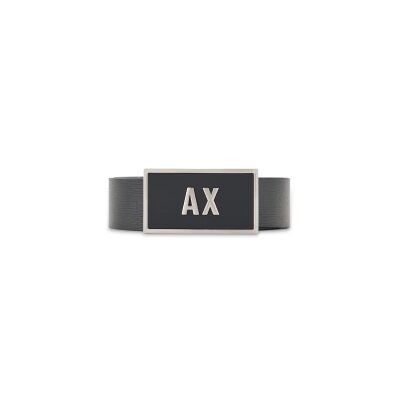 Giorgio Armani A X Armani Exchangevoor mannen. XM000185AF11958MC038 Leren riemset met twee zwarte lussen (OSFA), Casual, Leer Giorgio Armani A X Armani Exchangevoor mannen. XM000185AF11958MC038 Leren riemset met twee zwarte lussen (OSFA), Casual, Leer