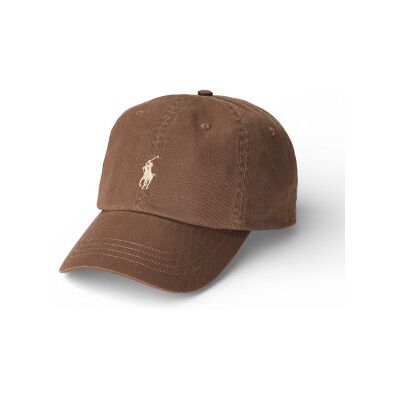 Polo Ralph Laurenvoor mannen. 710667709058 De iconische bruine katoenen pet (OSFA), Casual Polo Ralph Laurenvoor mannen. 710667709058 De iconische bruine katoenen pet (OSFA), Casual