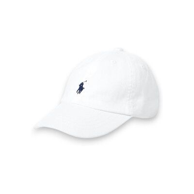 Polo Ralph Laurenunisex voor kinderen. 322552489001 Witte katoenen chino muts (2/4años), Casual, kinderkleding Polo Ralph Laurenunisex voor kinderen. 322552489001 Witte katoenen chino muts (2/4años), Casual, kinderkleding
