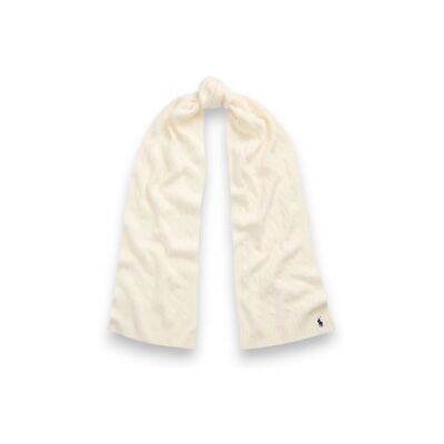 Polo Ralph Laurenvoor vrouwen. 455956296002 Sjaal van kasjmier en wol crèmewit (OSFA), Casual Polo Ralph Laurenvoor vrouwen. 455956296002 Sjaal van kasjmier en wol crèmewit (OSFA), Casual
