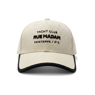 RUE MADAM PARISvoor vrouwen. 1560 Cap Rivera beige, zwart (OSFA), Casual, Katoen RUE MADAM PARISvoor vrouwen. 1560 Cap Rivera beige, zwart (OSFA), Casual, Katoen