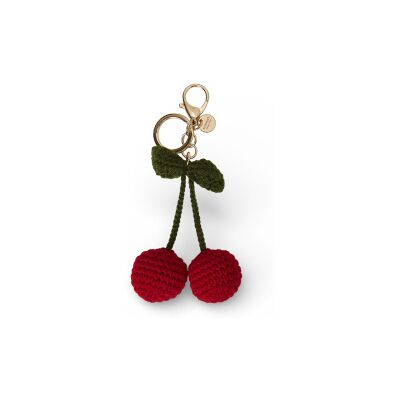 Twinsetvoor vrouwen. 261TL8011 Sleutelhanger met rode gehaakte kersen (OSFA), Rood, Casual, Katoen Twinsetvoor vrouwen. 261TL8011 Sleutelhanger met rode gehaakte kersen (OSFA), Rood, Casual, Katoen